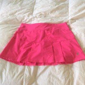 hot pink tennis skirt